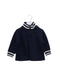 A Navy Zippered Sweatshirts from Polo Ralph Lauren in size 6-12M for boy. (Front View)