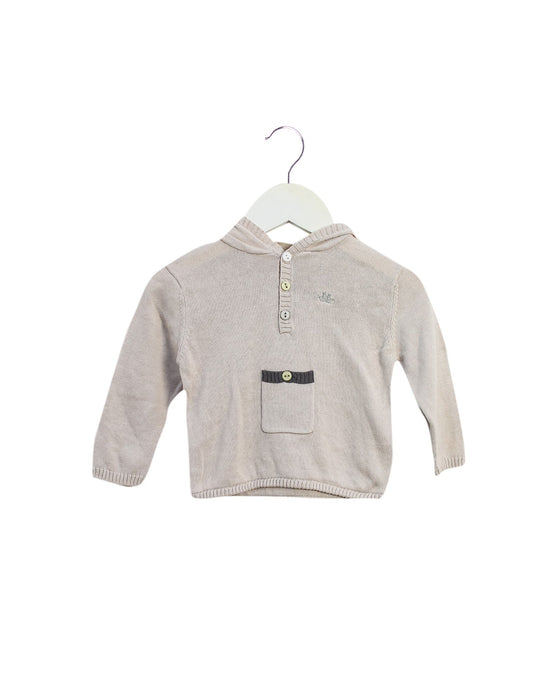 A Beige Knit Sweaters from Marie Chantal in size 6-12M for boy. (Front View)