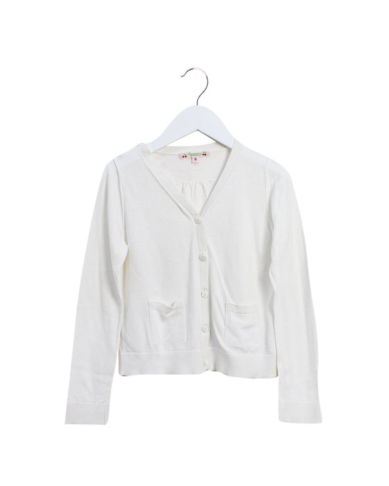 A White Cardigans from Bonpoint in size 8Y for girl. (Front View)