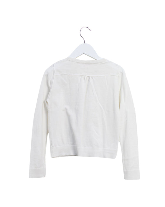 A White Cardigans from Bonpoint in size 8Y for girl. (Back View)