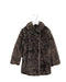 A Brown Coats from Lili Gaufrette in size 6T for girl. (Front View)