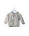 A Taupe Zippered Sweatshirts from Petit Bateau in size 12-18M for girl. (Front View)