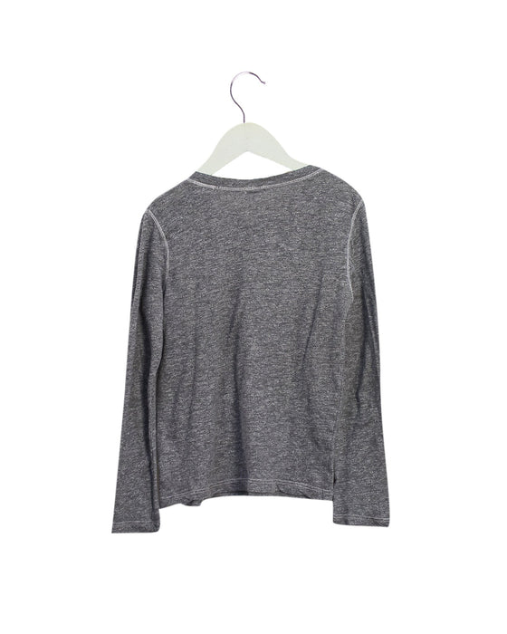 A Grey Long Sleeve Tops from Monrow in size 8Y for girl. (Back View)