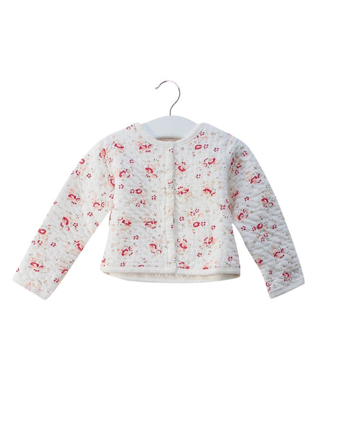 A Pink Cardigans from Petit Bateau in size 12-18M for girl. (Front View)