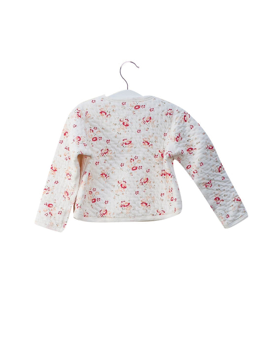 A Pink Cardigans from Petit Bateau in size 12-18M for girl. (Back View)