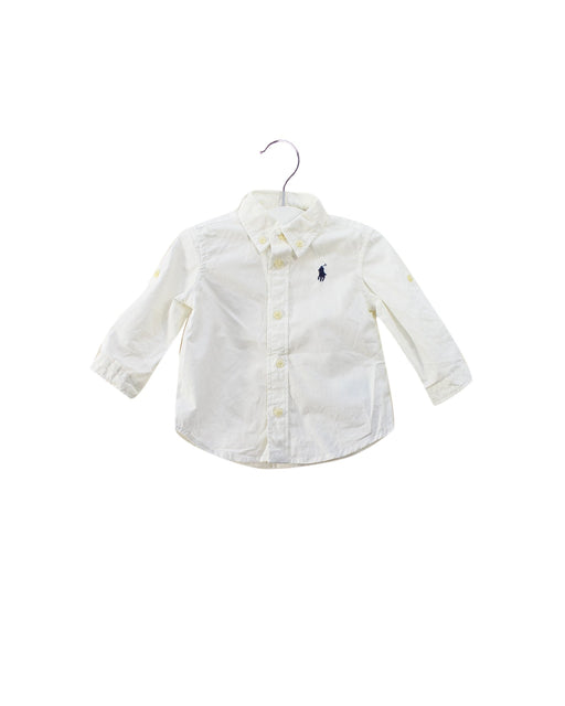 A White Shirts from Ralph Lauren in size 3-6M for boy. (Front View)