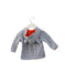 A Grey Zippered Sweatshirts from Seed in size 0-3M for boy. (Back View)