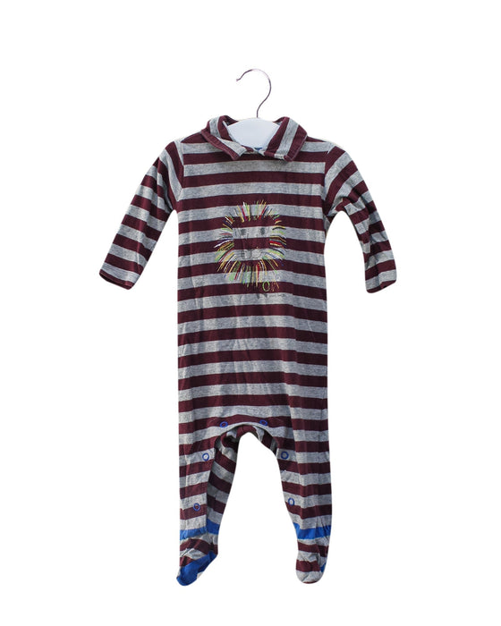 A Burgundy Long Sleeve Jumpsuits from Paul Smith in size 3-6M for boy. (Front View)