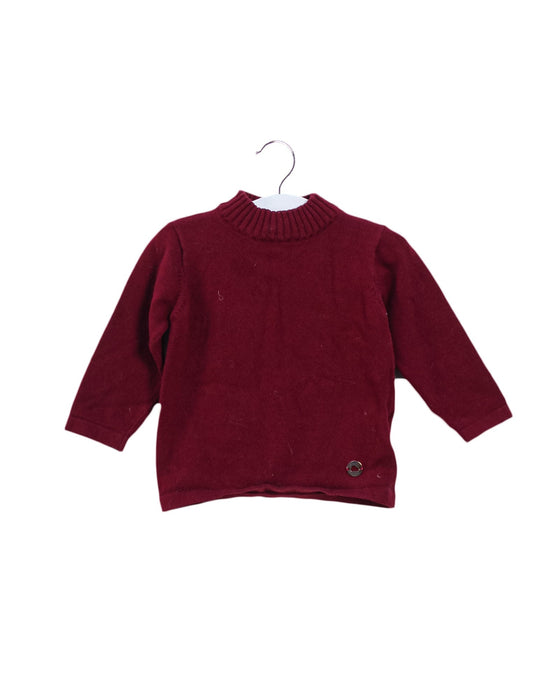 A Red Knit Sweaters from Mayoral in size 3-6M for girl. (Front View)