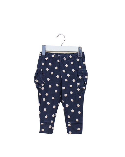 A Navy Casual Pants from Tea in size 6-12M for girl. (Front View)