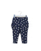 A Navy Casual Pants from Tea in size 6-12M for girl. (Front View)