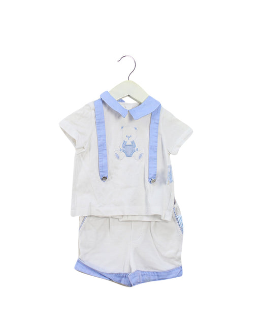 A White Shorts Sets from Nicholas & Bears in size 3-6M for boy. (Front View)