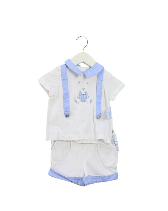 A White Shorts Sets from Nicholas & Bears in size 3-6M for boy. (Front View)