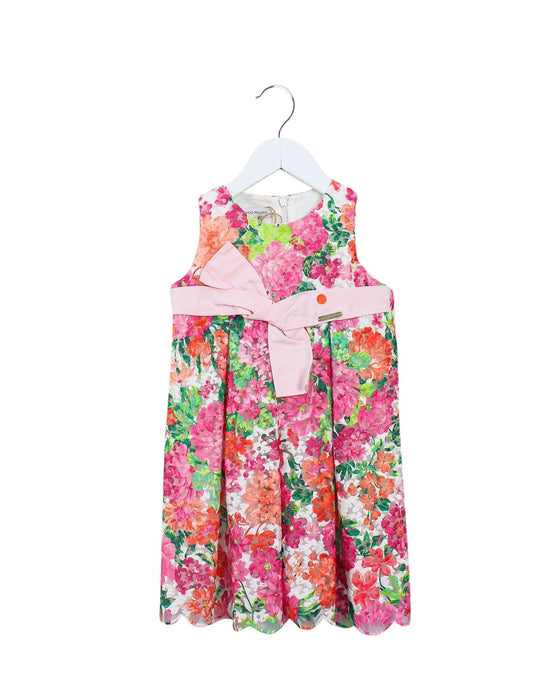 A Multicolour Sleeveless Dresses from I Pinco Pallino in size 2T for girl. (Front View)