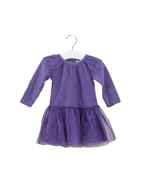 A Purple Long Sleeve Dresses from Monica + Andy in size 6-12M for girl. (Front View)