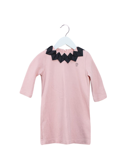 A Pink Long Sleeve Dresses from I Pinco Pallino in size 2T for girl. (Front View)