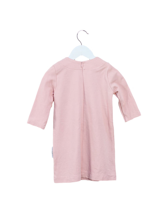 A Pink Long Sleeve Dresses from I Pinco Pallino in size 2T for girl. (Back View)