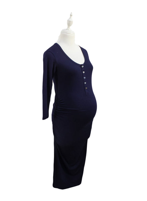A Navy Long Sleeve Dresses from Isabella Oliver in size XS for maternity. (Front View)