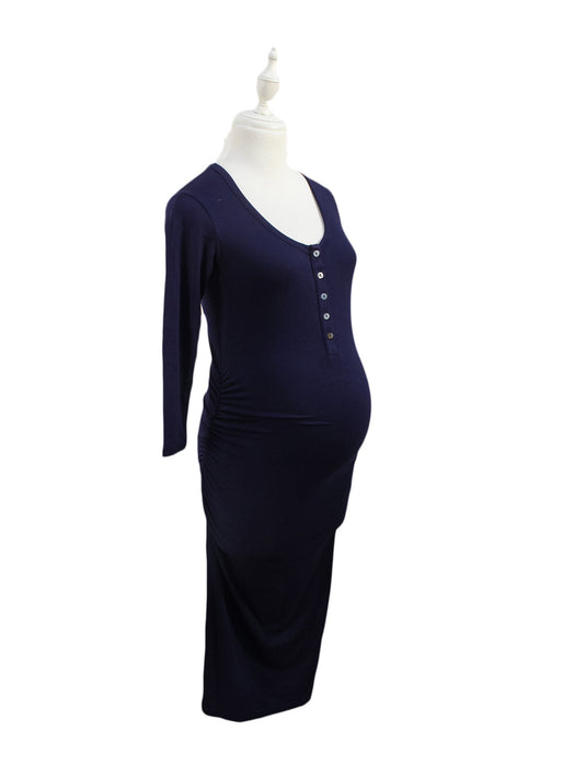 A Navy Long Sleeve Dresses from Isabella Oliver in size XS for maternity. (Front View)