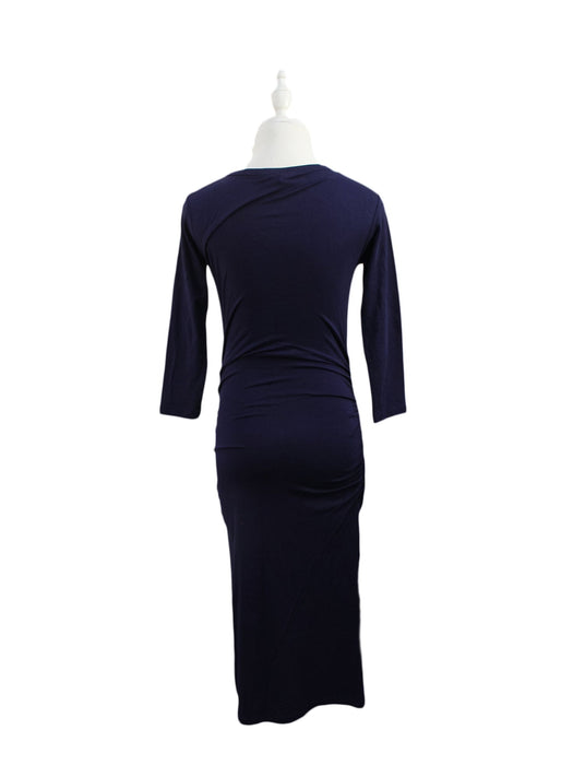 A Navy Long Sleeve Dresses from Isabella Oliver in size XS for maternity. (Back View)