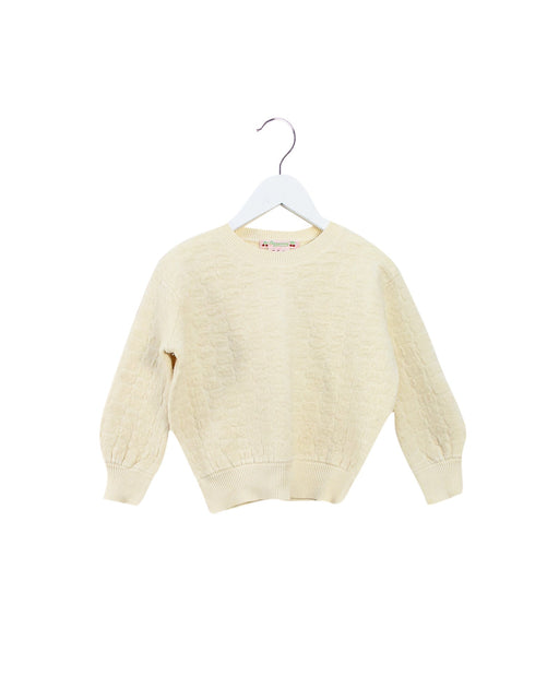 A Ivory Knit Sweaters from Bonpoint in size 4T for girl. (Front View)