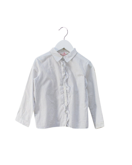 A Blue Shirts from Bonpoint in size 4T for girl. (Front View)