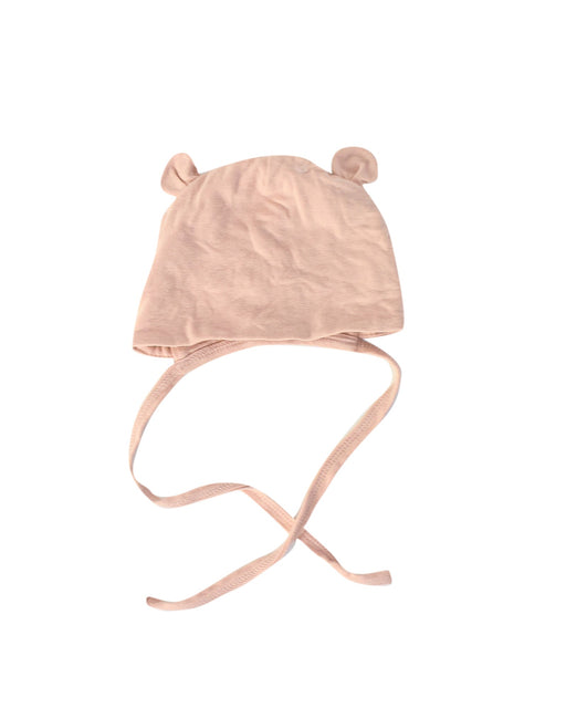 A Pink Beanies from Charlotte Mathieu in size 0-3M for girl. (Front View)