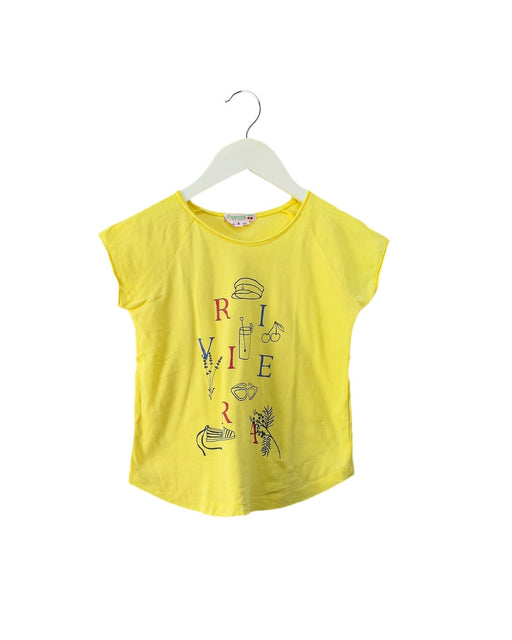 A Yellow Short Sleeve T Shirts from Bonpoint in size 4T for girl. (Front View)