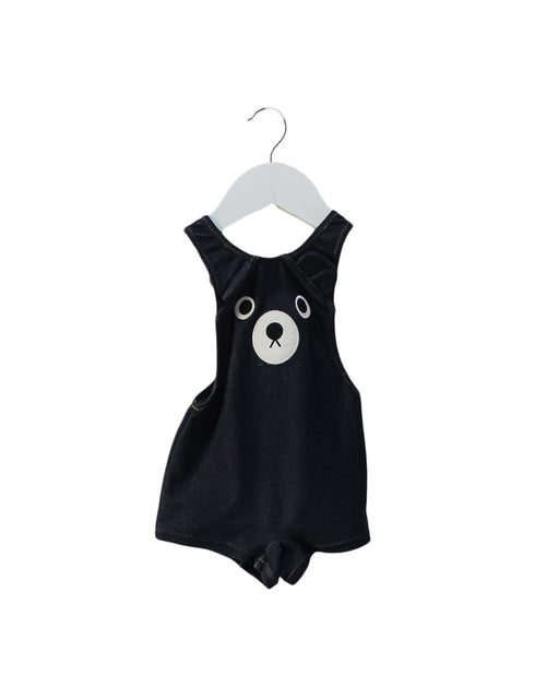 A Navy Sleeveless Rompers from Miki House in size 12-18M for girl. (Front View)