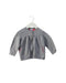A Grey Zippered Sweatshirts from Petit Bateau in size 12-18M for girl. (Front View)