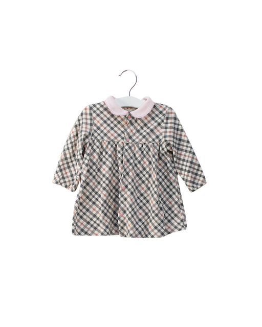 A Pink Long Sleeve Dresses from Daks in size 12-18M for girl. (Front View)