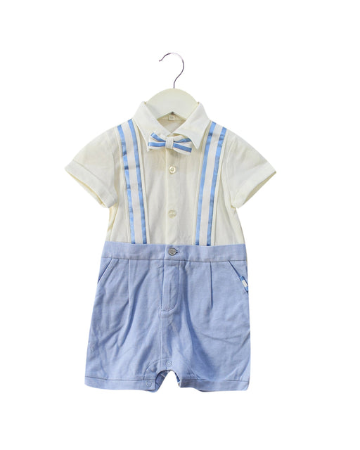 A Blue Short Sleeve Rompers from Nicholas & Bears in size 6-12M for boy. (Front View)