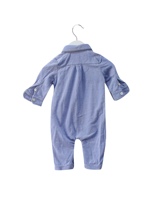 A Blue Long Sleeve Jumpsuits from Nicholas & Bears in size 3-6M for boy. (Back View)