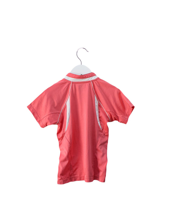 A Pink Active Tops from Chickeeduck in size 5T for girl. (Back View)