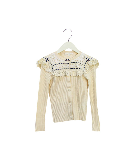 A Ivory Cardigans from Nicholas & Bears in size 4T for girl. (Front View)