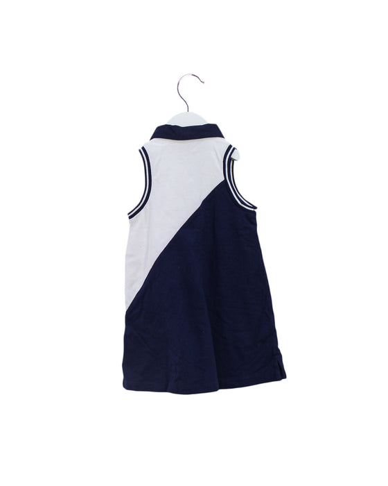 A Navy Sleeveless Dresses from Ralph Lauren in size 12-18M for girl. (Back View)