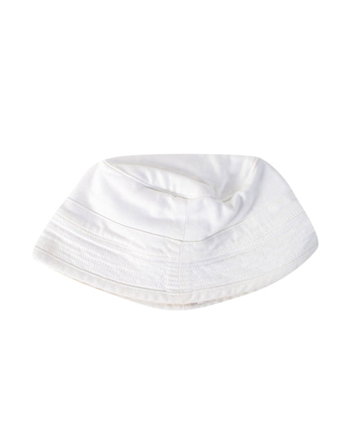 A White Sun Hats from Bonton in size 3T for girl. (Front View)