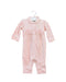 A Pink Long Sleeve Jumpsuits from Kingkow in size 0-3M for girl. (Front View)