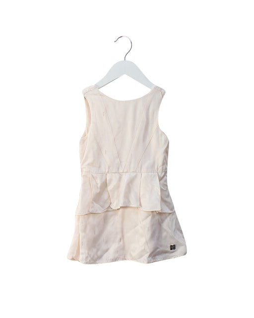 A Pink Sleeveless Dresses from Carrément Beau in size 3T for girl. (Front View)