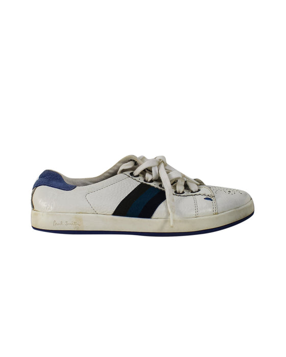 A White Sneakers from Paul Smith in size 7Y for boy. (Back View)