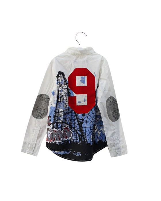 A White Shirts from John Galliano in size 6T for boy. (Back View)