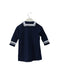 A Navy Long Sleeve Dresses from Petit Bateau in size 12-18M for girl. (Back View)