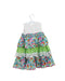 A Multicolour Sleeveless Dresses from Kingkow in size 4T for girl. (Back View)