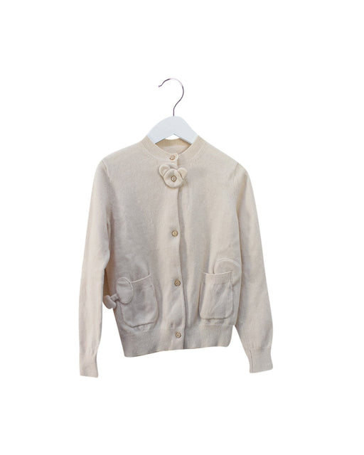 A Taupe Cardigans from jnby by JNBY in size 7Y for girl. (Front View)