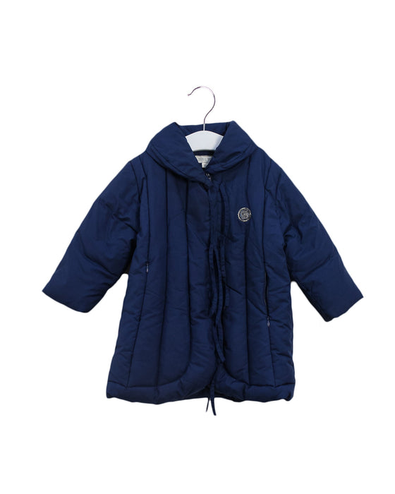 A Blue Puffer/Quilted Coats & Outerwear from Brums in size 12-18M for girl. (Front View)