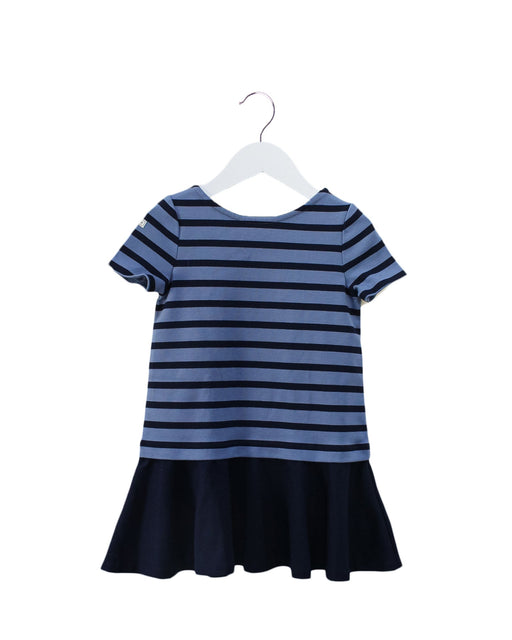 A Navy Short Sleeve Dresses from Polo Ralph Lauren in size 4T for girl. (Front View)