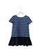 A Navy Short Sleeve Dresses from Polo Ralph Lauren in size 4T for girl. (Front View)