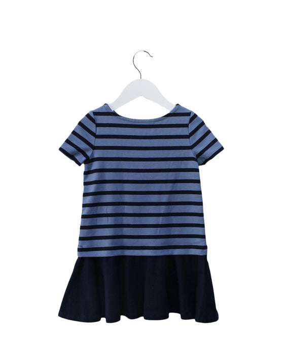 A Navy Short Sleeve Dresses from Polo Ralph Lauren in size 4T for girl. (Back View)