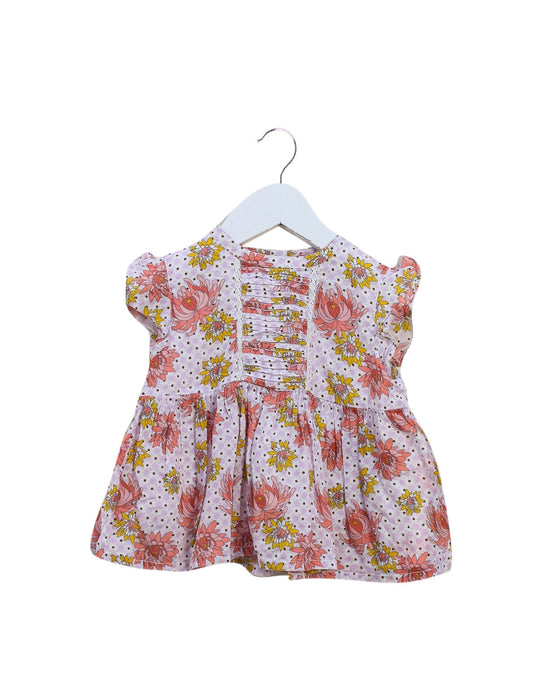 A Pink Shorts Sets from Velveteen in size 12-18M for girl. (Front View)