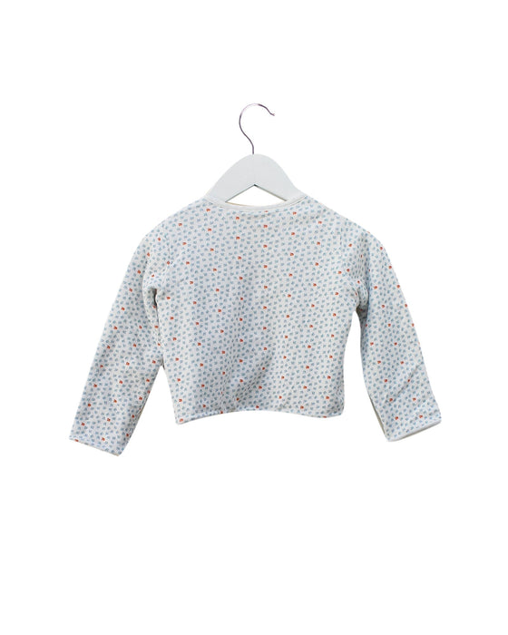 A White Cardigans from Petit Bateau in size 12-18M for neutral. (Back View)
